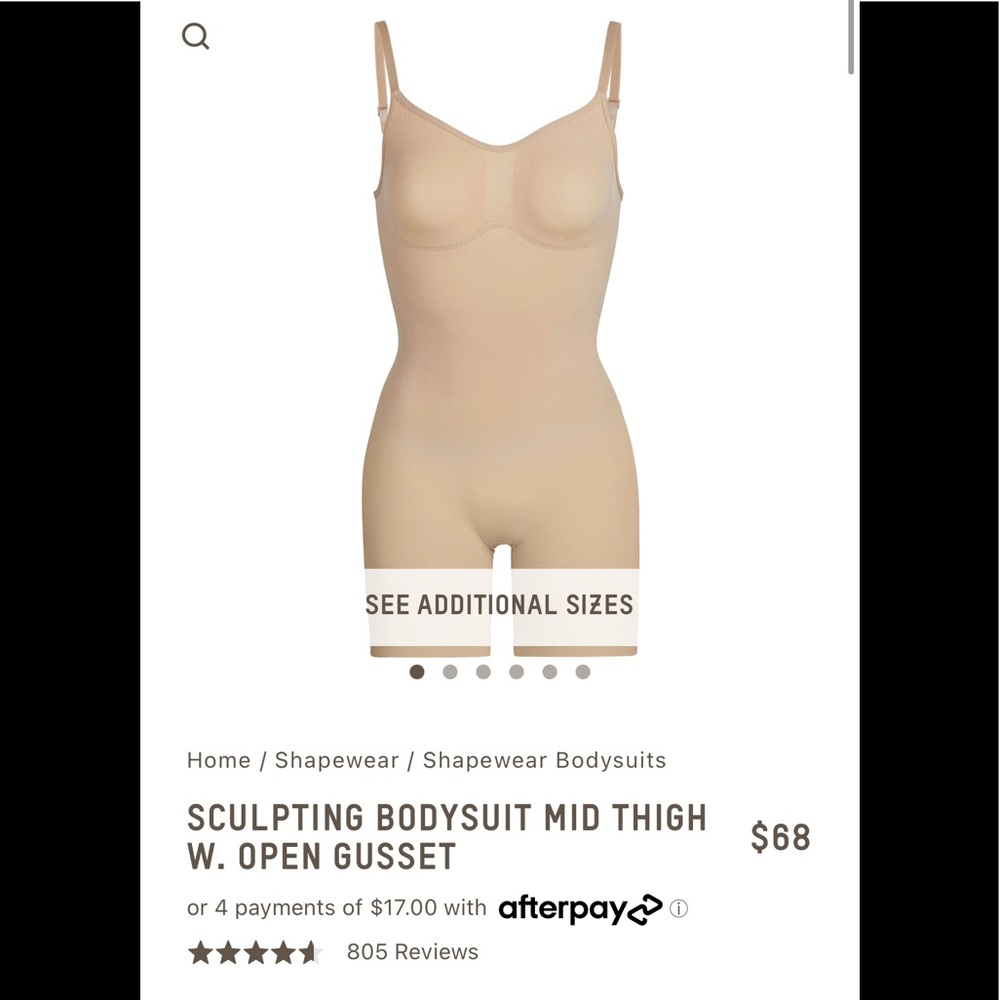 Skims Sculpting Bodysuit 2X/3X